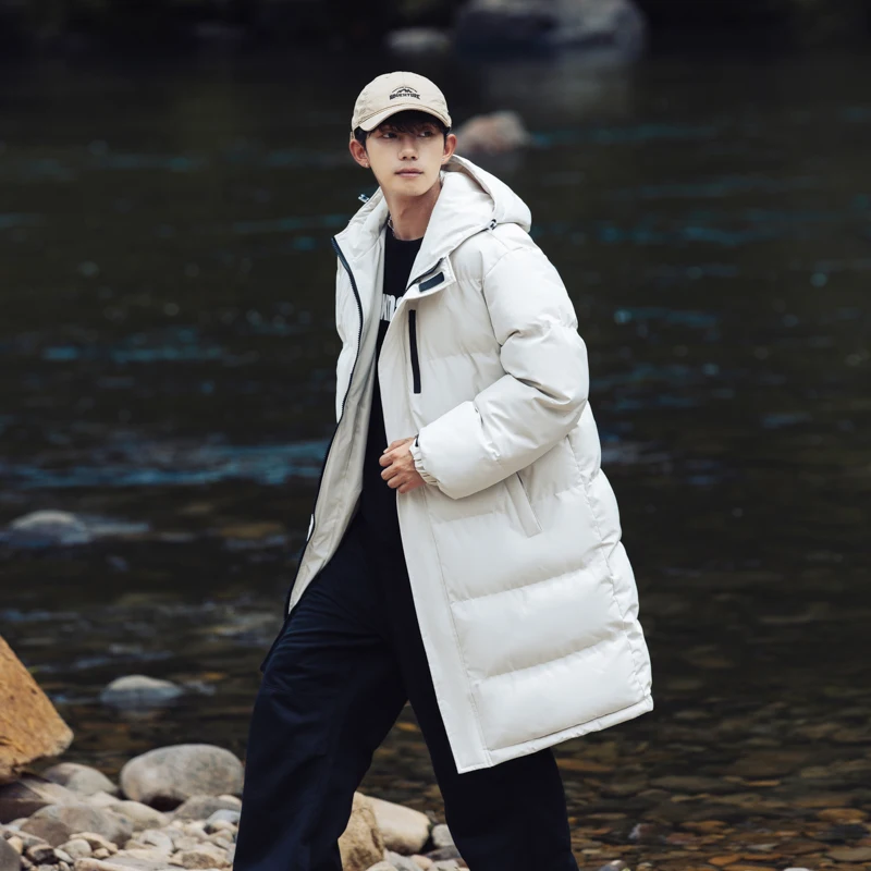 Winter Hooded Warm Men Long Parkas Black White Classic Fashion Overcoat High Quality Outdoor Windproof Cotton Clothing for Men
Winter Hooded Warm Men Long Parkas Black White Classic Fashion Overcoat High Quality Outdoor Windproof Cotton Clothing for Men