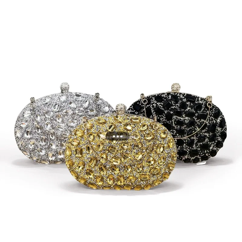 Oval Shape Large Diamond Bag Women Evening Party Clutch Rhinestone Handbag Evening Bag
Oval Shape Large Diamond Bag Women Evening Party Clutch Rhinestone Handbag Evening Bag