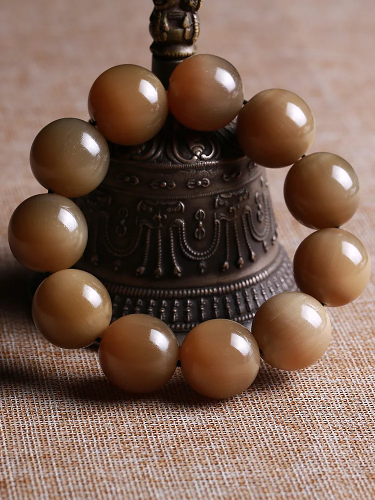 Natural Gold Silk Horn Buddha Beads Bracelet Handle Ox Spirit Bone Ornament Circle Big Plain
Natural Gold Silk Horn Buddha Beads Bracelet Handle Ox Spirit Bone Ornament Circle Big Plain