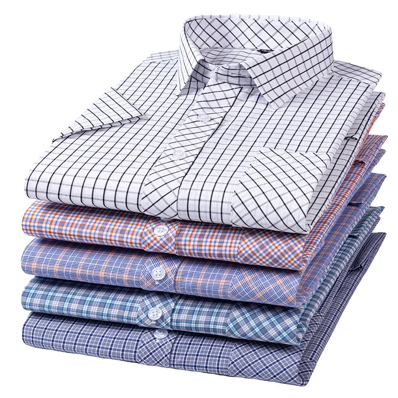 100% Pure Cotton Shirts for Men Short Sleeve Summer Single Pocket Comfortable Standard-fit Casual Plaid Shirts S-6XL
100% Pure Cotton Shirts for Men Short Sleeve Summer Single Pocket Comfortable Standard-fit Casual Plaid Shirts S-6XL
