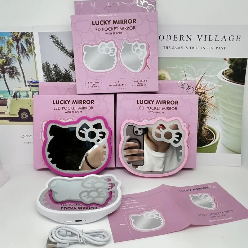 Hello Kitty Mirror Miniso Cartoon Cute with Lamp Portable Beauty Mirror Desktop Hostel Mirror Delicate Versatile Practical
Hello Kitty Mirror Miniso Cartoon Cute with Lamp Portable Beauty Mirror Desktop Hostel Mirror Delicate Versatile Practical