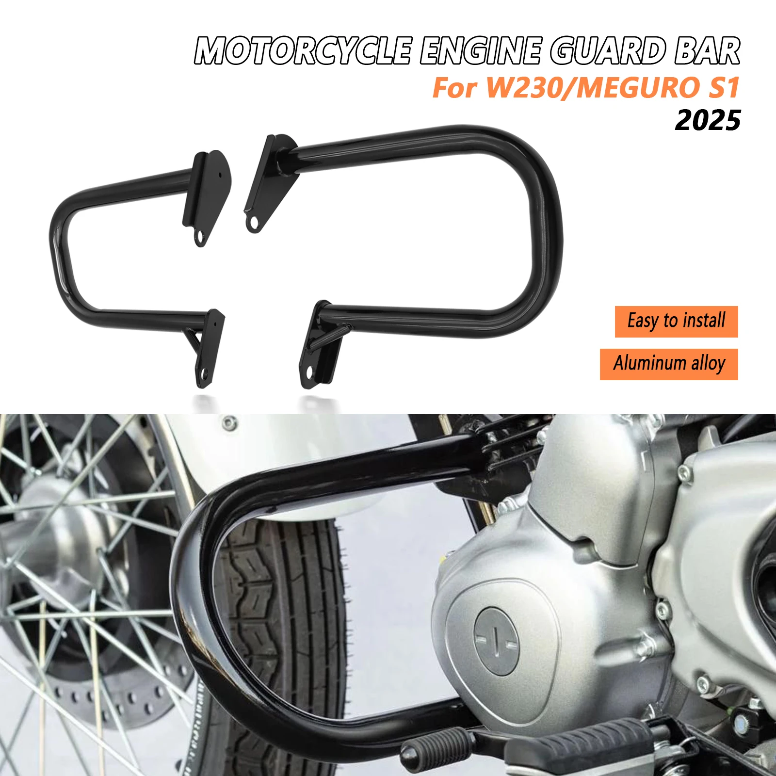 Motorcycle Engine Guard Highway Crash Bar Protection Bumper Frame protection New accessories For Kawasaki Meguro S1 W230 2025
Motorcycle Engine Guard Highway Crash Bar Protection Bumper Frame protection New accessories For Kawasaki Meguro S1 W230 2025