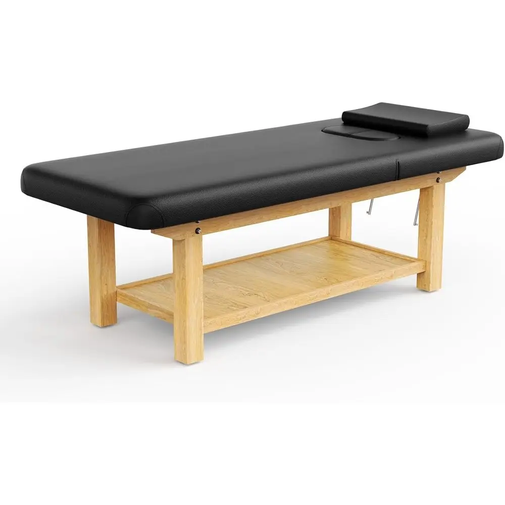 Massage Therapy Table with PU Leather, 31.5 Wide x 75 Long, Black, 4-Legged Structure
Massage Therapy Table with PU Leather, 31.5 Wide x 75 Long, Black, 4-Legged Structure