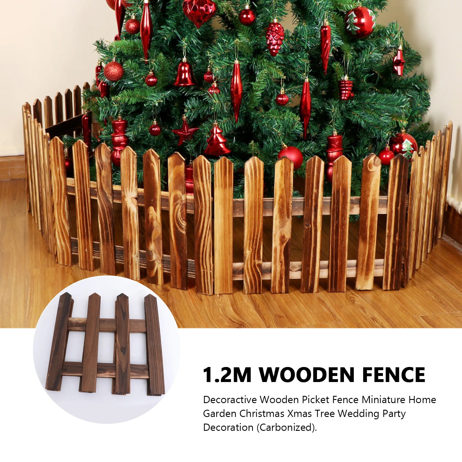 Eco Friendly Wooden Miniature Picket for Garden Courtyard Decor Brown Christmas Tree Decoration Outdoor Lawn Display Fence Gate
Eco Friendly Wooden Miniature Picket for Garden Courtyard Decor Brown Christmas Tree Decoration Outdoor Lawn Display Fence Gate