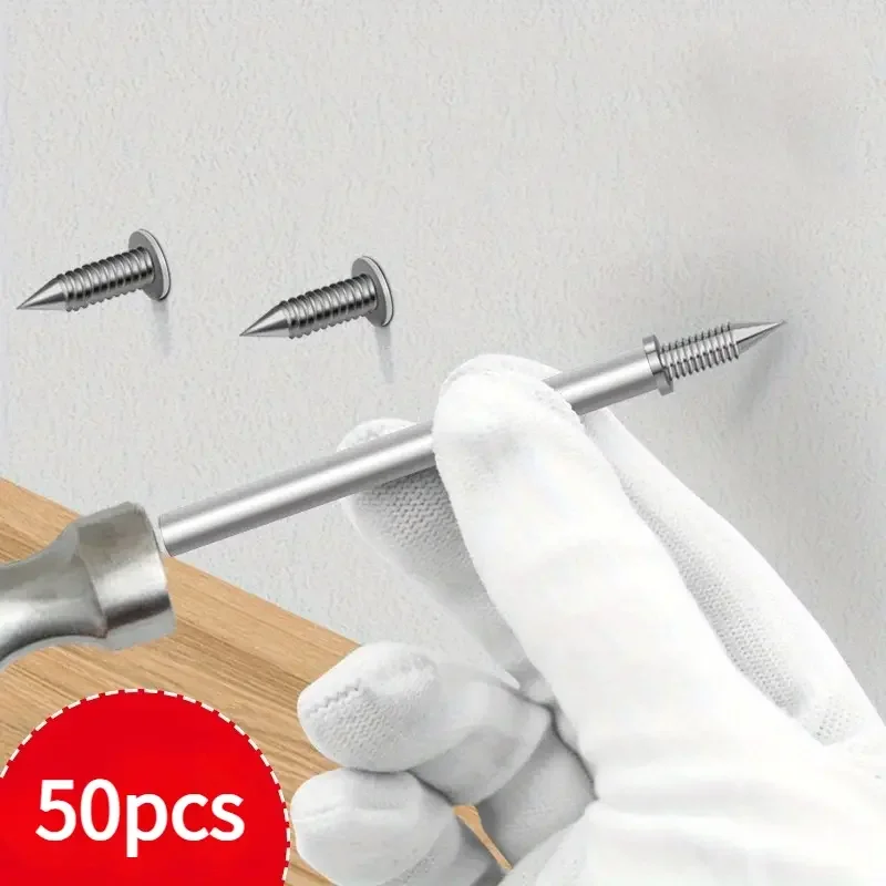50Pcs Dual Head Nail Clips, Invisible No-Drill Wall Trim Nails, Edge Covering Screws with Matching Socket Set
50Pcs Dual Head Nail Clips, Invisible No-Drill Wall Trim Nails, Edge Covering Screws with Matching Socket Set