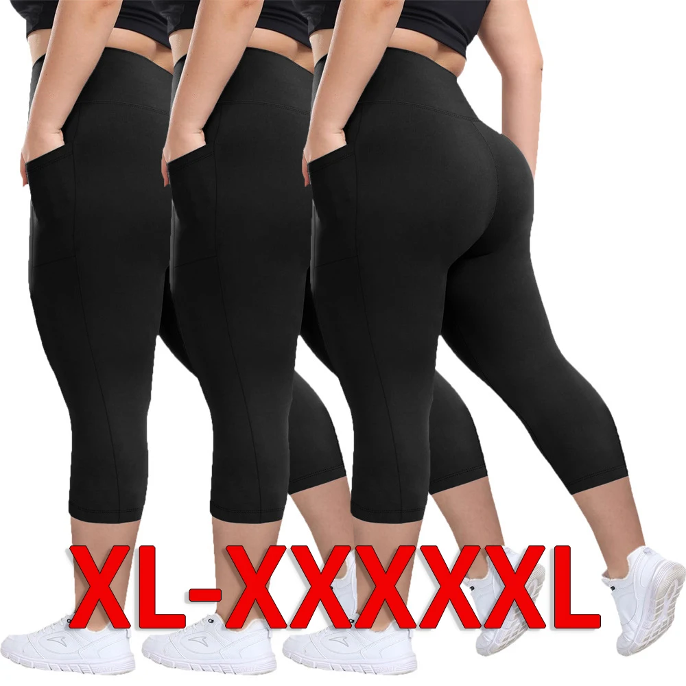 Plus Size Sports Leggings Women Pocket High Waist Yoga Pants Super Elastic Stretch Workout Legging Summer 5XL
Plus Size Sports Leggings Women Pocket High Waist Yoga Pants Super Elastic Stretch Workout Legging Summer 5XL