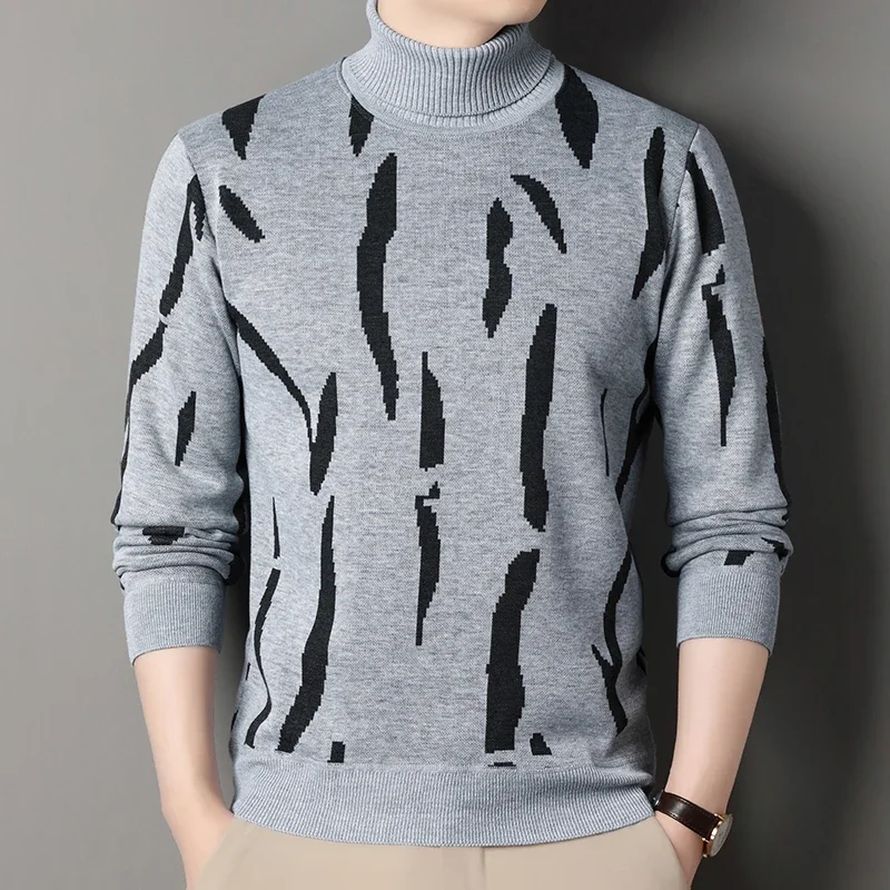 2025 New Arrival Men's Winter Knitwear Thick Warm Pullover Sweaters High Neck Brand Fashion Pullovers Top Autumn
2025 New Arrival Men's Winter Knitwear Thick Warm Pullover Sweaters High Neck Brand Fashion Pullovers Top Autumn