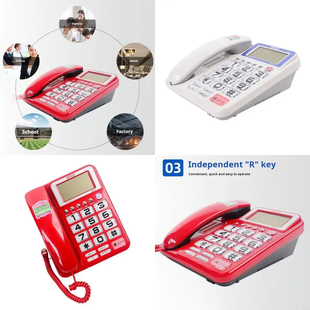 Corded Telephone Basic Landline Phone for Seniors Analog Home Phone with Call Display Small Desk Guest Room Telephone F19E
Corded Telephone Basic Landline Phone for Seniors Analog Home Phone with Call Display Small Desk Guest Room Telephone F19E