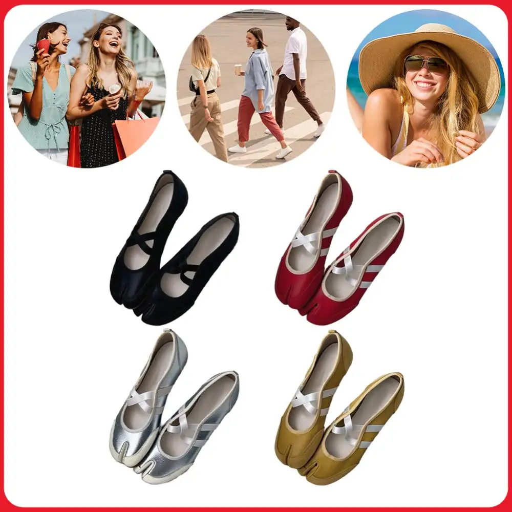 Women Elegant Ballet Flats Solid Color Split Toe Ballerina Shoes Slip- Casual Walking Sneakers for Travel Shopping Party Date
Women Elegant Ballet Flats Solid Color Split Toe Ballerina Shoes Slip- Casual Walking Sneakers for Travel Shopping Party Date