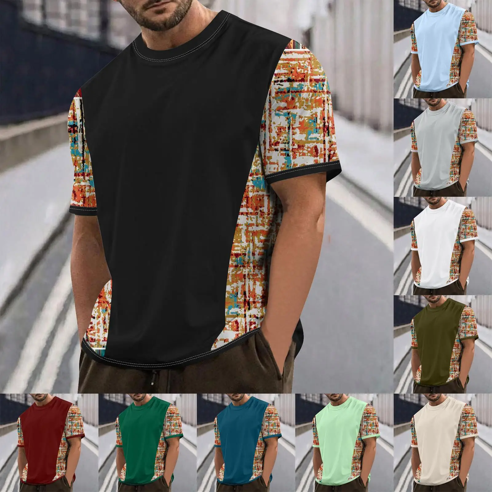 Men's Summer 3d Printing Street Trend Casual Short Sleeve Clothing New Creative O Collar Large Size Loose Daily Casual Shirt
Men's Summer 3d Printing Street Trend Casual Short Sleeve Clothing New Creative O Collar Large Size Loose Daily Casual Shirt