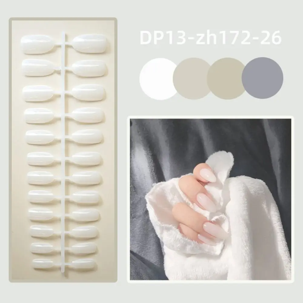 24Pcs Detachable Solid Color Fake Nails Full Cover Bright Long Round False Nails Wearable Manicure Press-on Nails Women
24Pcs Detachable Solid Color Fake Nails Full Cover Bright Long Round False Nails Wearable Manicure Press-on Nails Women
