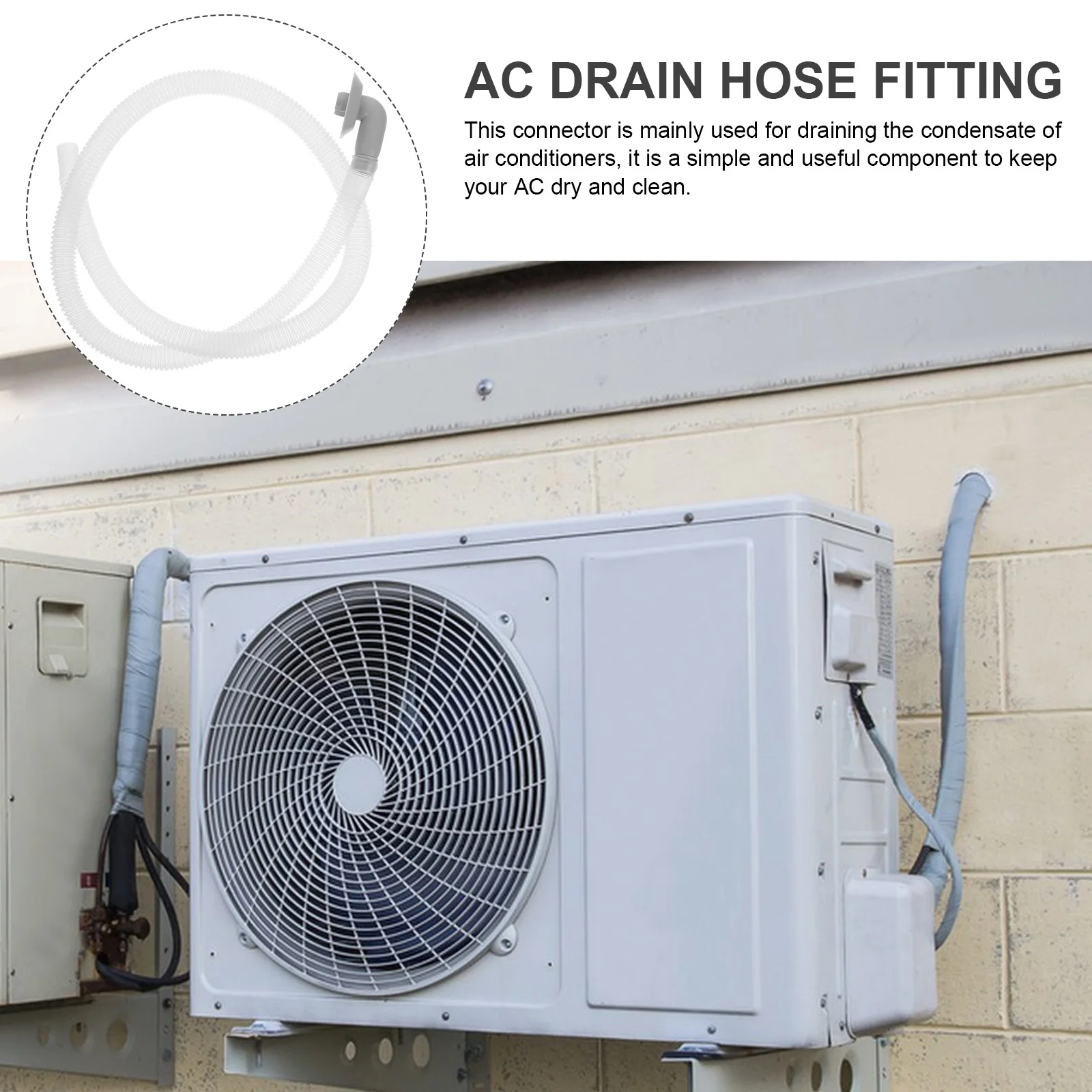 Комплект: Угловой соединитель для дренажного шланга кондиционера, из прочного пластика, устойчивый к погодным условиям, для слива конденсата, с защитой от скольжения
Комплект: Угловой соединитель для дренажного шланга кондиционера, из прочного пластика, устойчивый к погодным условиям, для слива конденсата, с защитой от скольжения