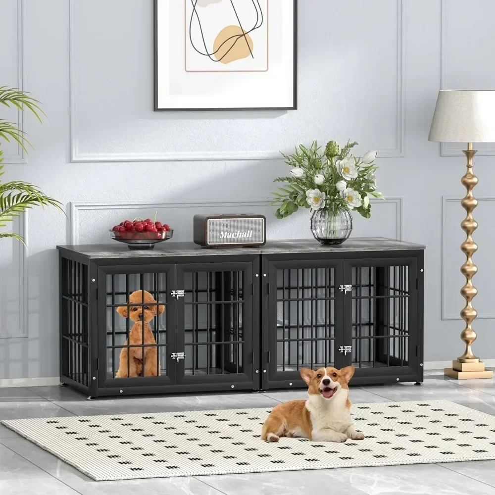 32 Inch Heavy Duty Dog Crate Furniture for Medium and Small Dogs, Decorative Pet House End Table, Wooden Cage Kennel Furniture I
32 Inch Heavy Duty Dog Crate Furniture for Medium and Small Dogs, Decorative Pet House End Table, Wooden Cage Kennel Furniture I