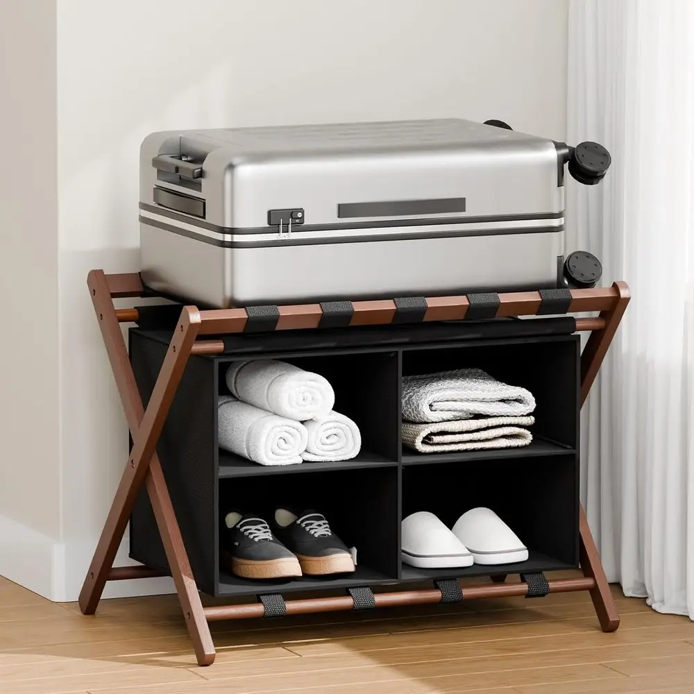 Портативная и легко собираемая подставка для чемоданов, прочное и компактное решение для хранения вещей в комнатах, спальнях и отелях.
Портативная и легко собираемая подставка для чемоданов, прочное и компактное решение для хранения вещей в комнатах, спальнях и отелях.