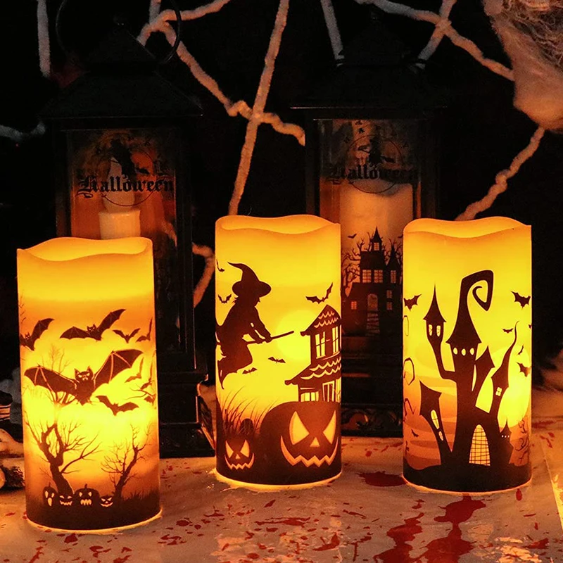 3Pcs/Lot Led Flameless Electric Candles Halloween Decoration Electronic Candle Lights Fake Candle Lamp for Home Party Decoration
3Pcs/Lot Led Flameless Electric Candles Halloween Decoration Electronic Candle Lights Fake Candle Lamp for Home Party Decoration