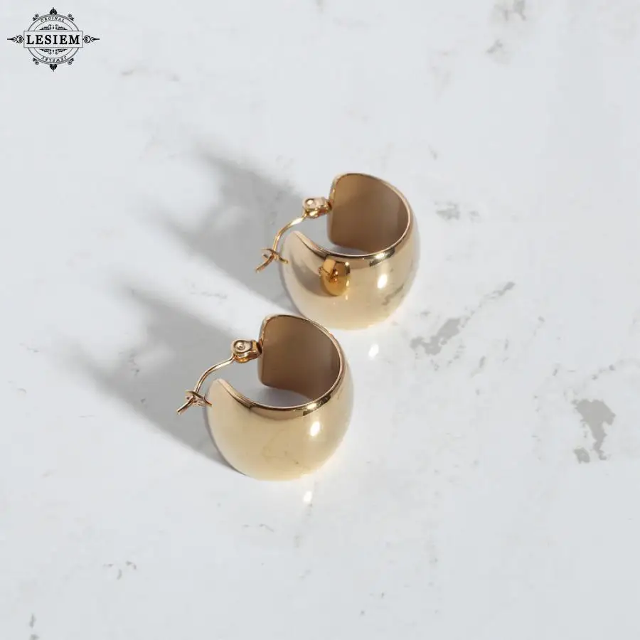 LESIEM NEW!! Gold Plated Female Friend earrings 2024 trendy Round Ball C-shaped Earrings women earring unique
LESIEM NEW!! Gold Plated Female Friend earrings 2024 trendy Round Ball C-shaped Earrings women earring unique