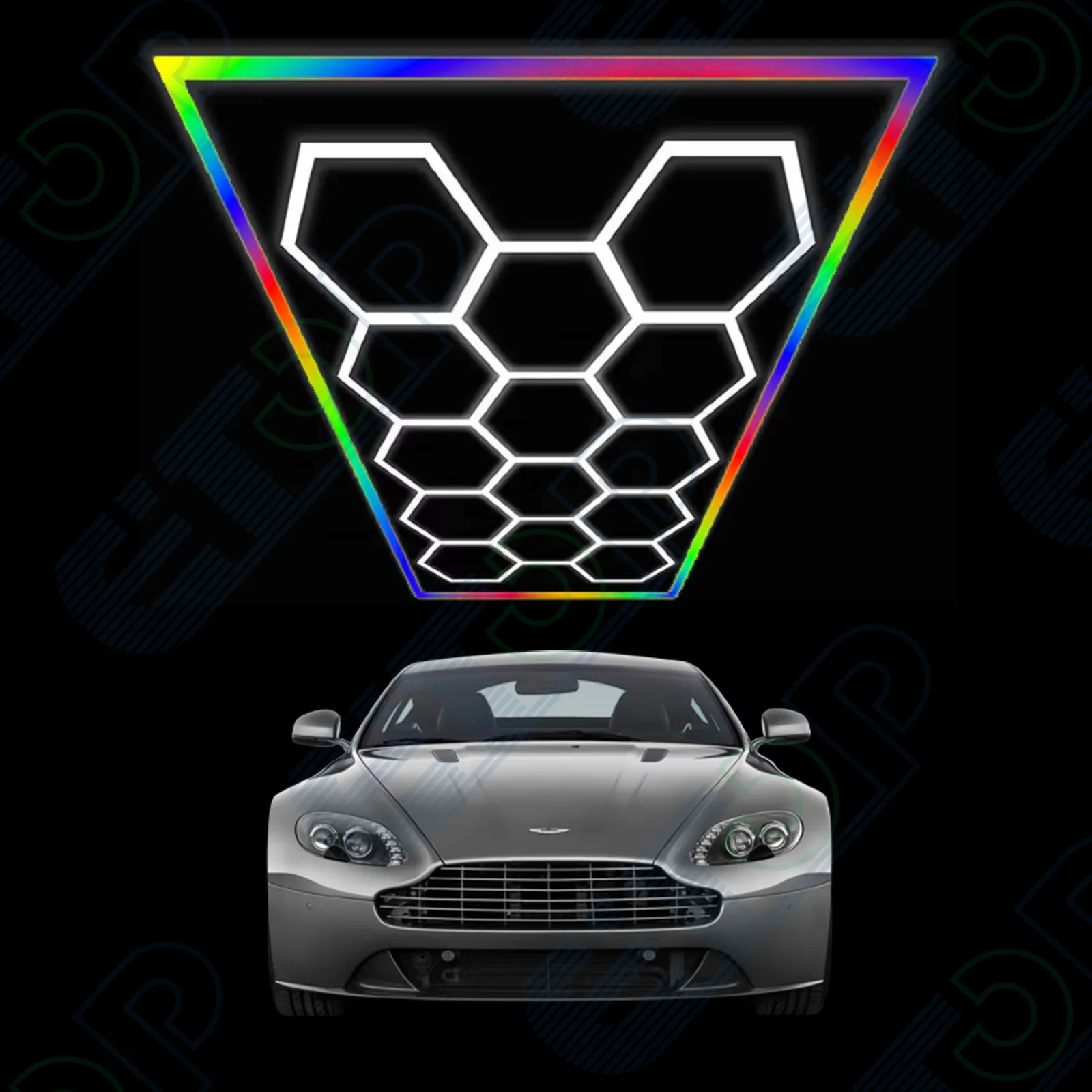 Etop Hexagonal LED Lights with External RGB Frame 6000K Multi-Color Options IP44 Rated Ra90 High Brightness for Workshop
Etop Hexagonal LED Lights with External RGB Frame 6000K Multi-Color Options IP44 Rated Ra90 High Brightness for Workshop
