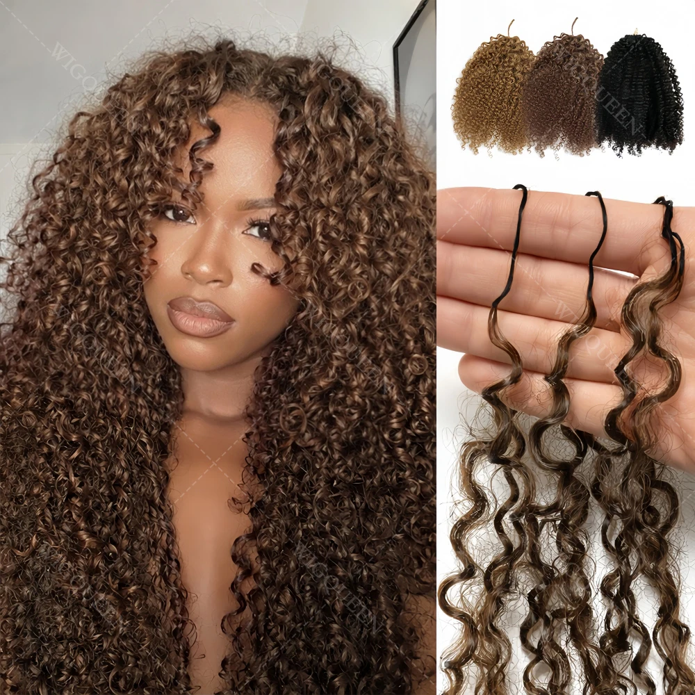 Chocolate Brown Afro Kinky Curly Knotless Pre-Separated Crochet Hair Extensions Small Spirals Curly Highlight Crochet Human Hair
Chocolate Brown Afro Kinky Curly Knotless Pre-Separated Crochet Hair Extensions Small Spirals Curly Highlight Crochet Human Hair