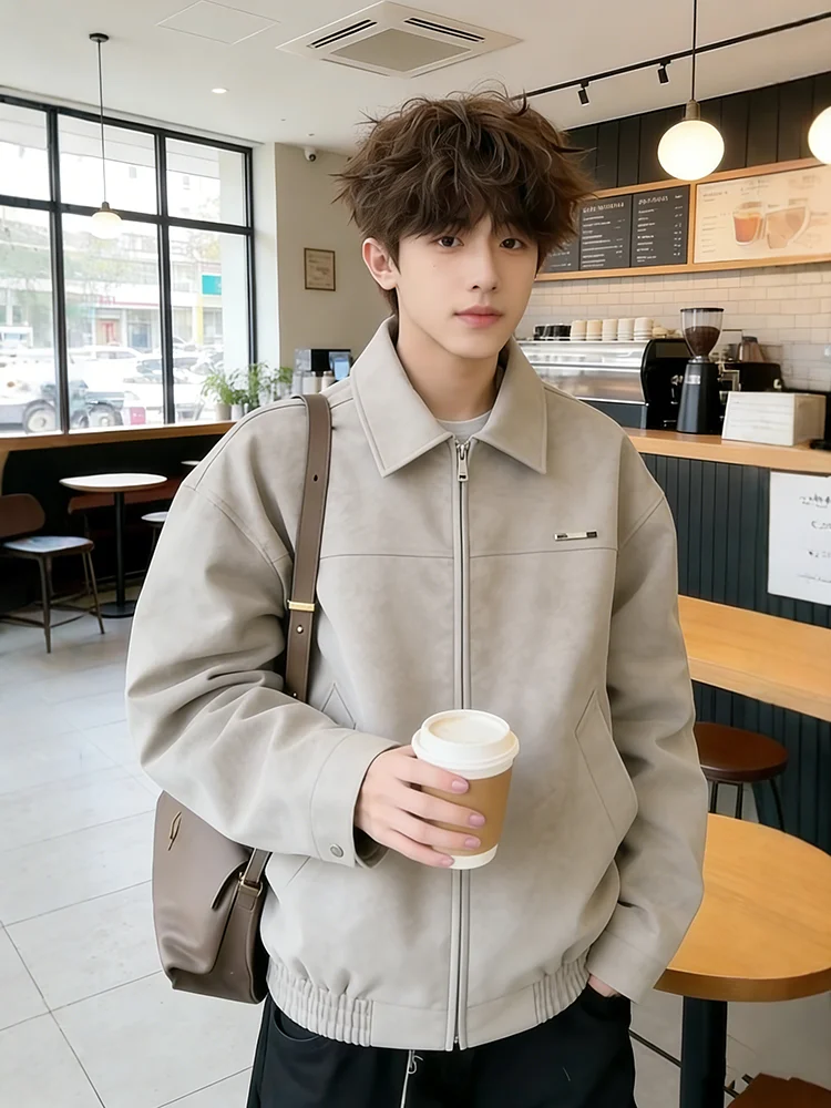 Retro American Dyed Motorcycle Leather Jaet Men's Spring Autumn High Sensation Cool Cleanfit Collar Flight Jaet
Retro American Dyed Motorcycle Leather Jaet Men's Spring Autumn High Sensation Cool Cleanfit Collar Flight Jaet