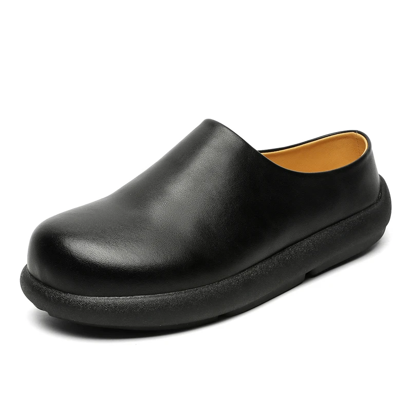 Luxury Leather Platform Man Half Slippers Women Shoes Summer Formal Dress Wedding Business Social Shoes Unisex Outside Sandals
Luxury Leather Platform Man Half Slippers Women Shoes Summer Formal Dress Wedding Business Social Shoes Unisex Outside Sandals