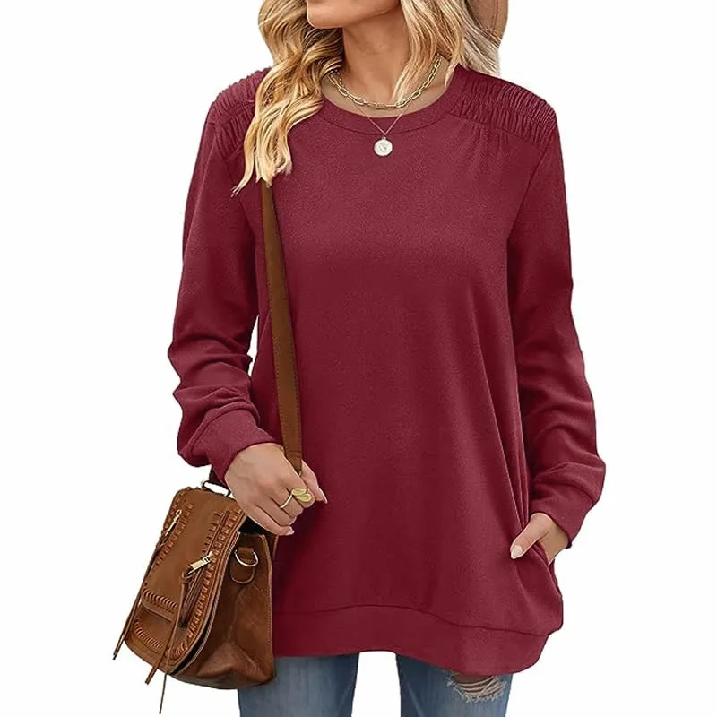 Autumn Winter New Fashion Women's Solid Color Casual Trendy Loose O-neck Long Sleeve Pullover Sweatshirts Female Clothes Tops
Autumn Winter New Fashion Women's Solid Color Casual Trendy Loose O-neck Long Sleeve Pullover Sweatshirts Female Clothes Tops