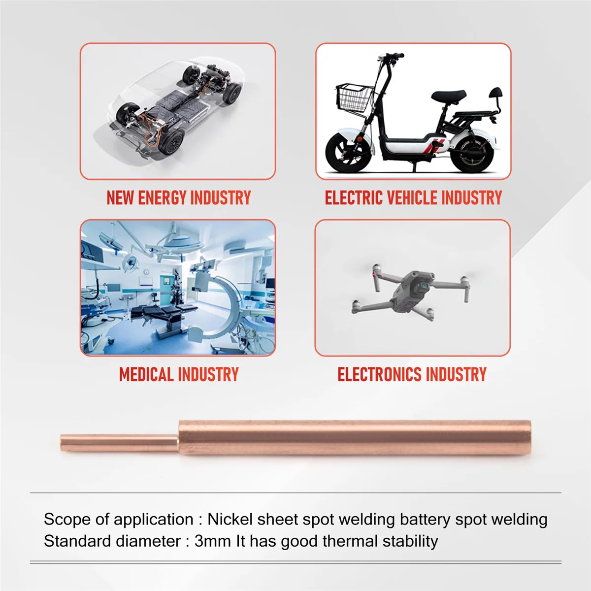 8PCS Welding Needle Aluminum Oxide 3mm Eccentric Rod Welding Machine Welding Pen Brazing Battery Nickel Plate HOT
8PCS Welding Needle Aluminum Oxide 3mm Eccentric Rod Welding Machine Welding Pen Brazing Battery Nickel Plate HOT