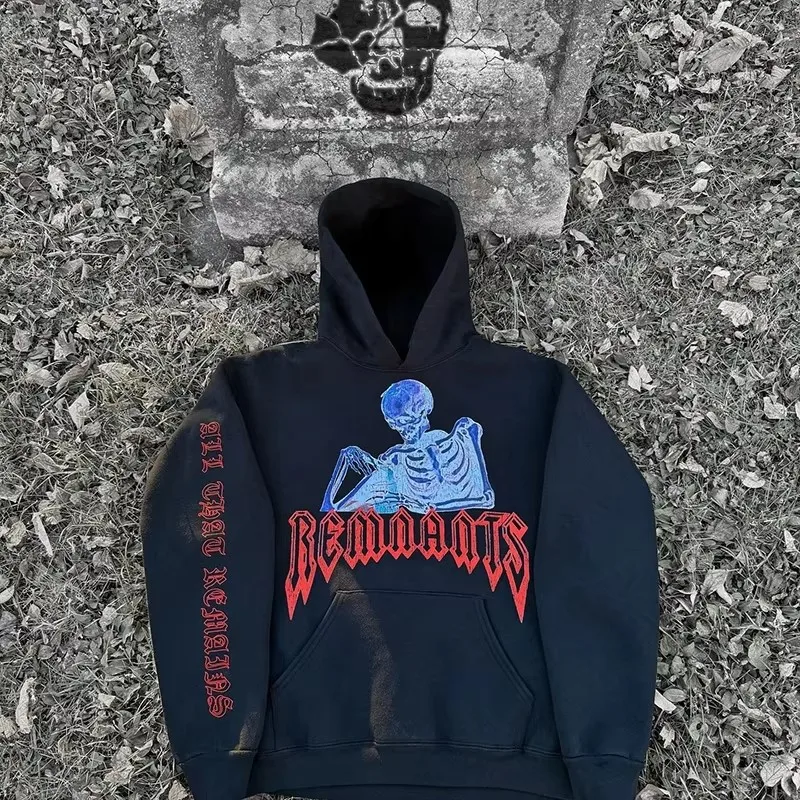 Hoodies Grunge Long-sleeved Punk Sweatshirt Vintage Autumn/winter Clothing Hip Hop Remnants Printed Pullover Hooded
Hoodies Grunge Long-sleeved Punk Sweatshirt Vintage Autumn/winter Clothing Hip Hop Remnants Printed Pullover Hooded