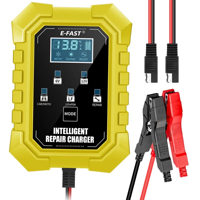E-FAST 6V12V dual voltage 1.5A smart pulse repair charger Wall mounted car motorcycle battery
E-FAST 6V12V dual voltage 1.5A smart pulse repair charger Wall mounted car motorcycle battery