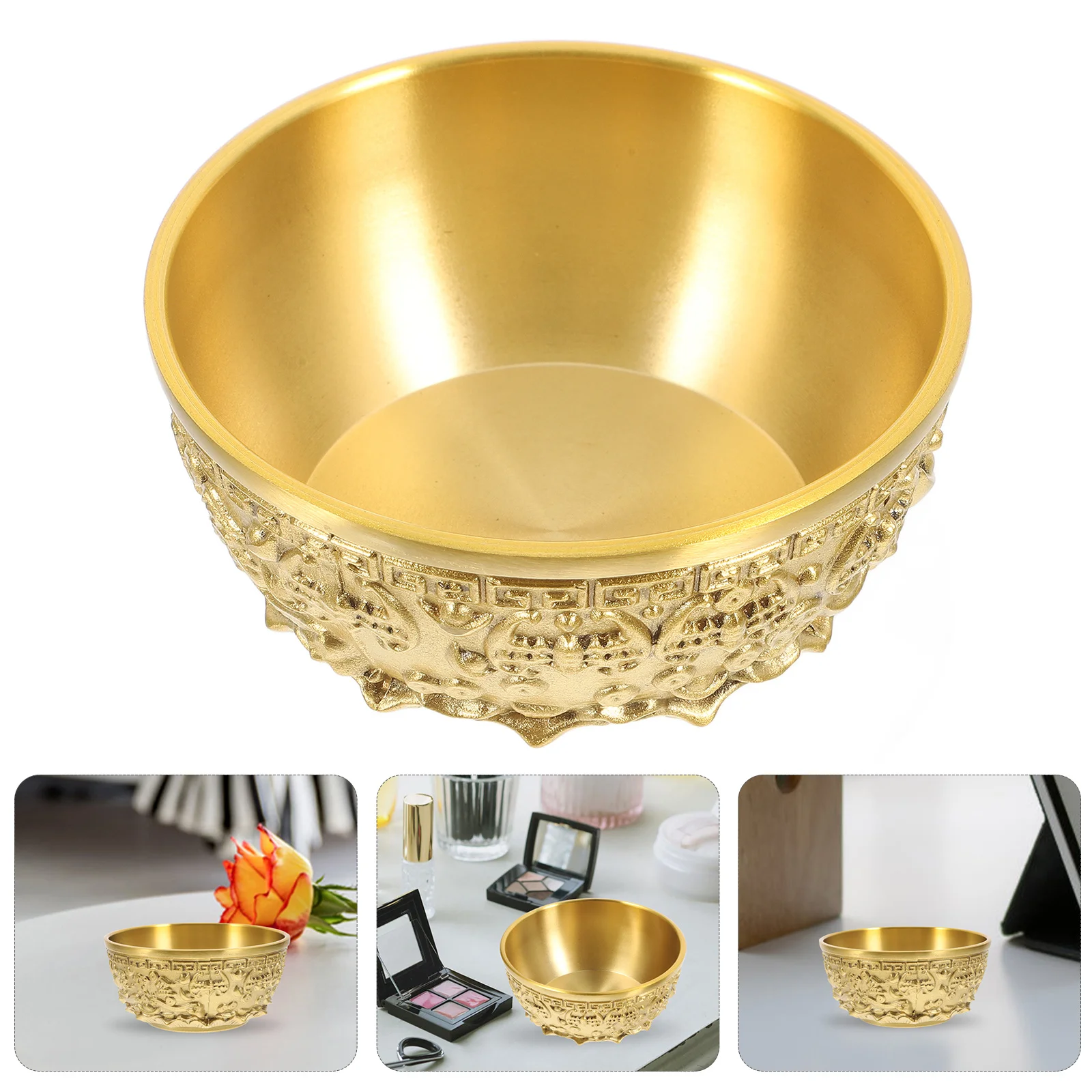 Copper Treasure Basin Feng Shui Fortune Bowl Desktop Decoration Chinese Prosperity Storage Money Ornament Treasure Bowl Craft
Copper Treasure Basin Feng Shui Fortune Bowl Desktop Decoration Chinese Prosperity Storage Money Ornament Treasure Bowl Craft