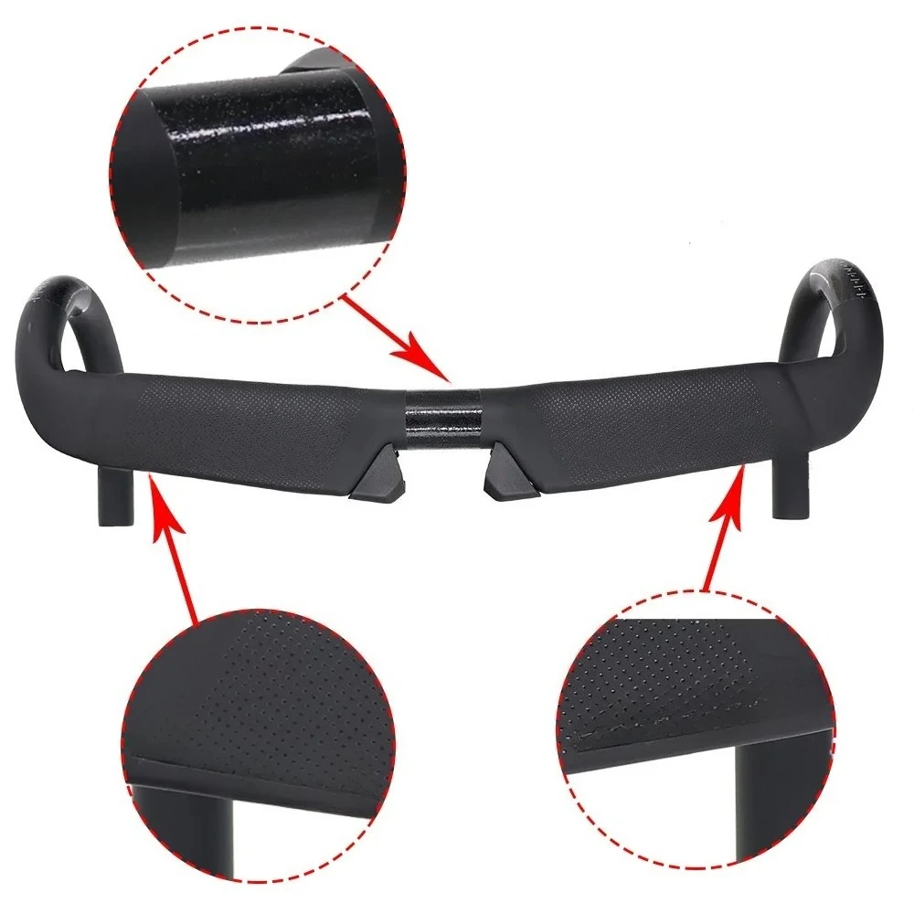 Carbon Handlebar Road Bicycle Handlebar Carbon Fiber Bike handlebar Reduce Resistance Bent Bar Strengthen bike parts
Carbon Handlebar Road Bicycle Handlebar Carbon Fiber Bike handlebar Reduce Resistance Bent Bar Strengthen bike parts