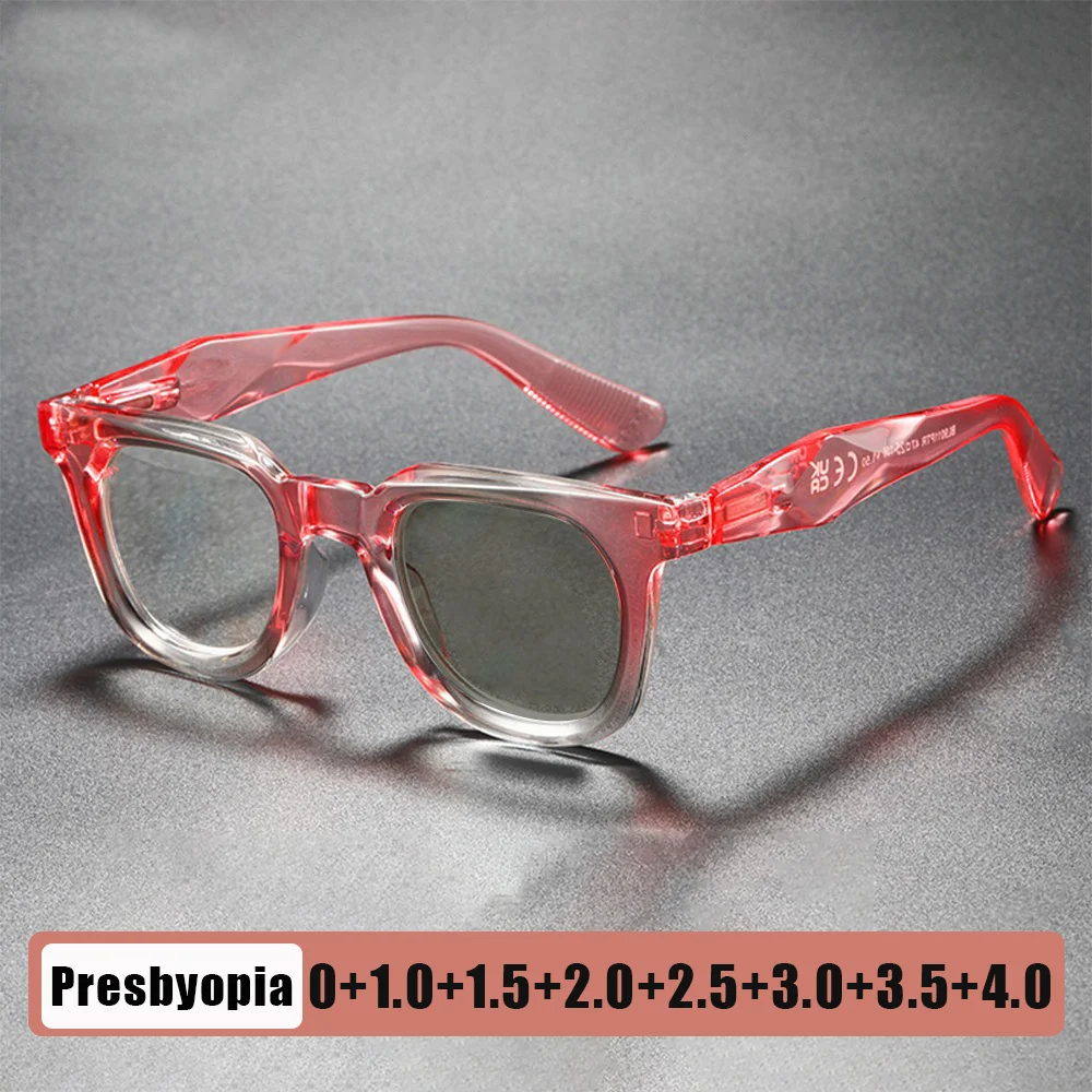 Photochromic Reading Glasses for Men and Women Fashion Square Frames with Blue Light Protection Turn Grey Presbyopia Glasses
Photochromic Reading Glasses for Men and Women Fashion Square Frames with Blue Light Protection Turn Grey Presbyopia Glasses