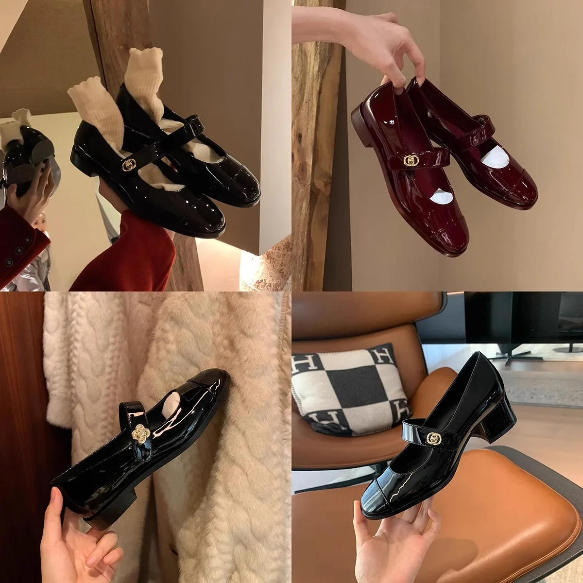 Mary Jane women's shoes light mouth 2025 spring and autumn new style French single shoes low heel thick heel
Mary Jane women's shoes light mouth 2025 spring and autumn new style French single shoes low heel thick heel