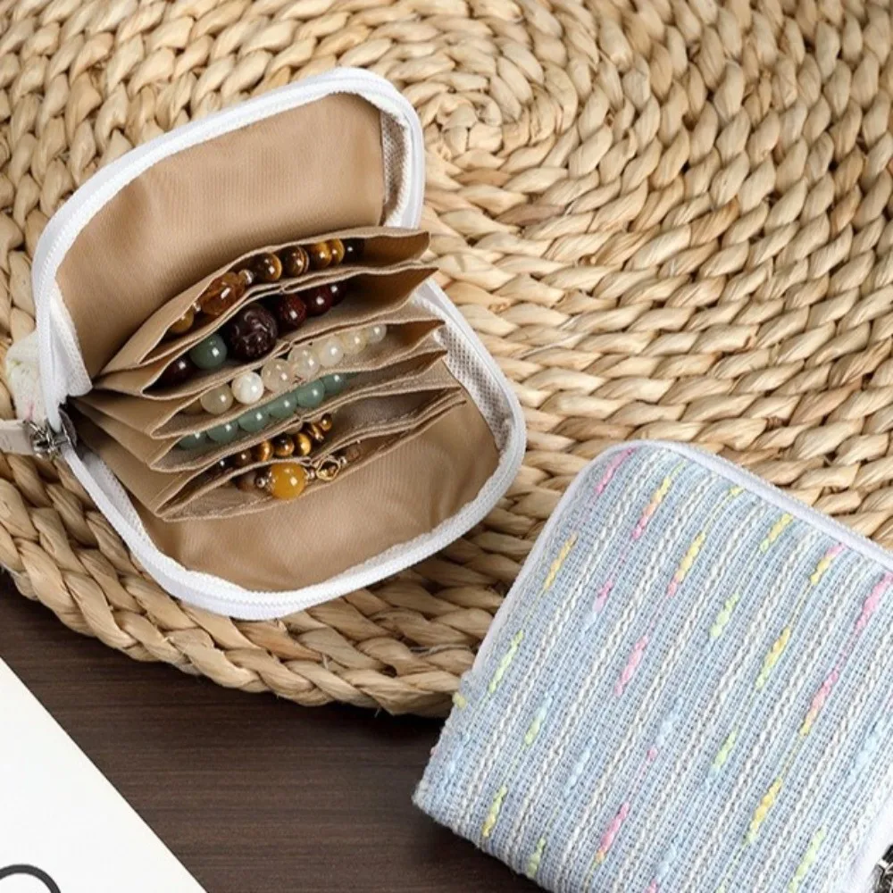 Fashion Canvas Jewelry Display Bag Multi-Layer Convenient Bracelet Protective Bag Anti-Tarnish Jewelry Storage Bag Travel Home
Fashion Canvas Jewelry Display Bag Multi-Layer Convenient Bracelet Protective Bag Anti-Tarnish Jewelry Storage Bag Travel Home
