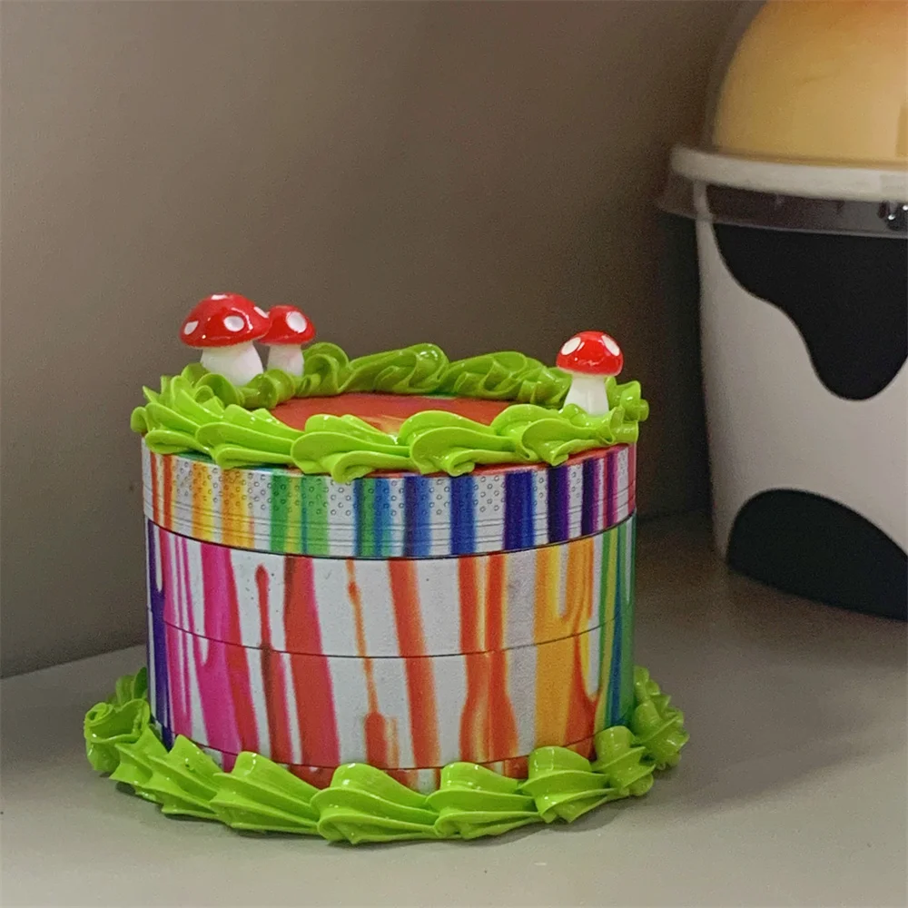 Christmas Gifts Oil Paint Field 2.5in Simulated Matcha Cream Cake Red Mushroom Green Alloy Kitchen Grinder Manual Spice Crusher
Christmas Gifts Oil Paint Field 2.5in Simulated Matcha Cream Cake Red Mushroom Green Alloy Kitchen Grinder Manual Spice Crusher