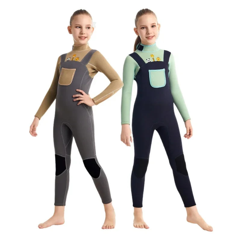 Children's 2.5mm Neoprene Wetsuit Long Sleeves Warm Boys Girls One-piece Swimsuits Kids Swimming Diving Surfing Snorkeling Suit
Children's 2.5mm Neoprene Wetsuit Long Sleeves Warm Boys Girls One-piece Swimsuits Kids Swimming Diving Surfing Snorkeling Suit