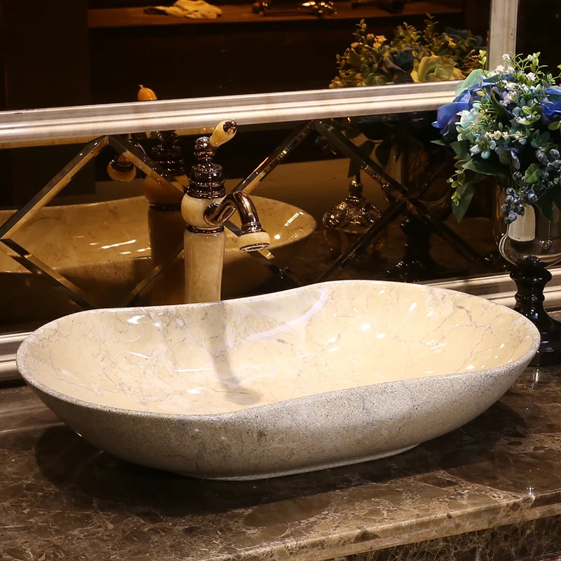 Imitation stones Europe Vintage Style Artistic Porcelain Wash Basin Lavabo Bathroom Sink ceramic wash basin oval
Imitation stones Europe Vintage Style Artistic Porcelain Wash Basin Lavabo Bathroom Sink ceramic wash basin oval