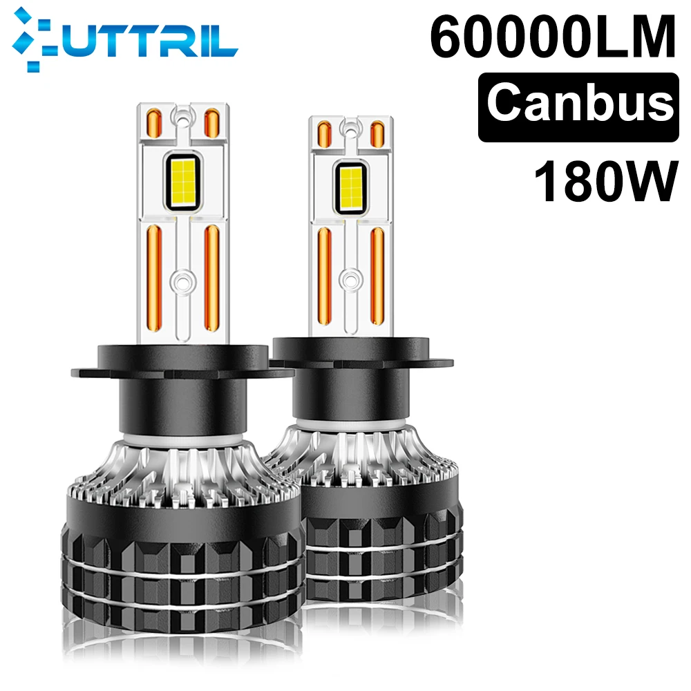 Uttril 6000K H7 H4 H1 9005 9006 H11 Auto LED Lamp 180W Dual Copper Cooling Turbo Fan Strong Canbus 60000LM Super Car Headlight
Uttril 6000K H7 H4 H1 9005 9006 H11 Auto LED Lamp 180W Dual Copper Cooling Turbo Fan Strong Canbus 60000LM Super Car Headlight