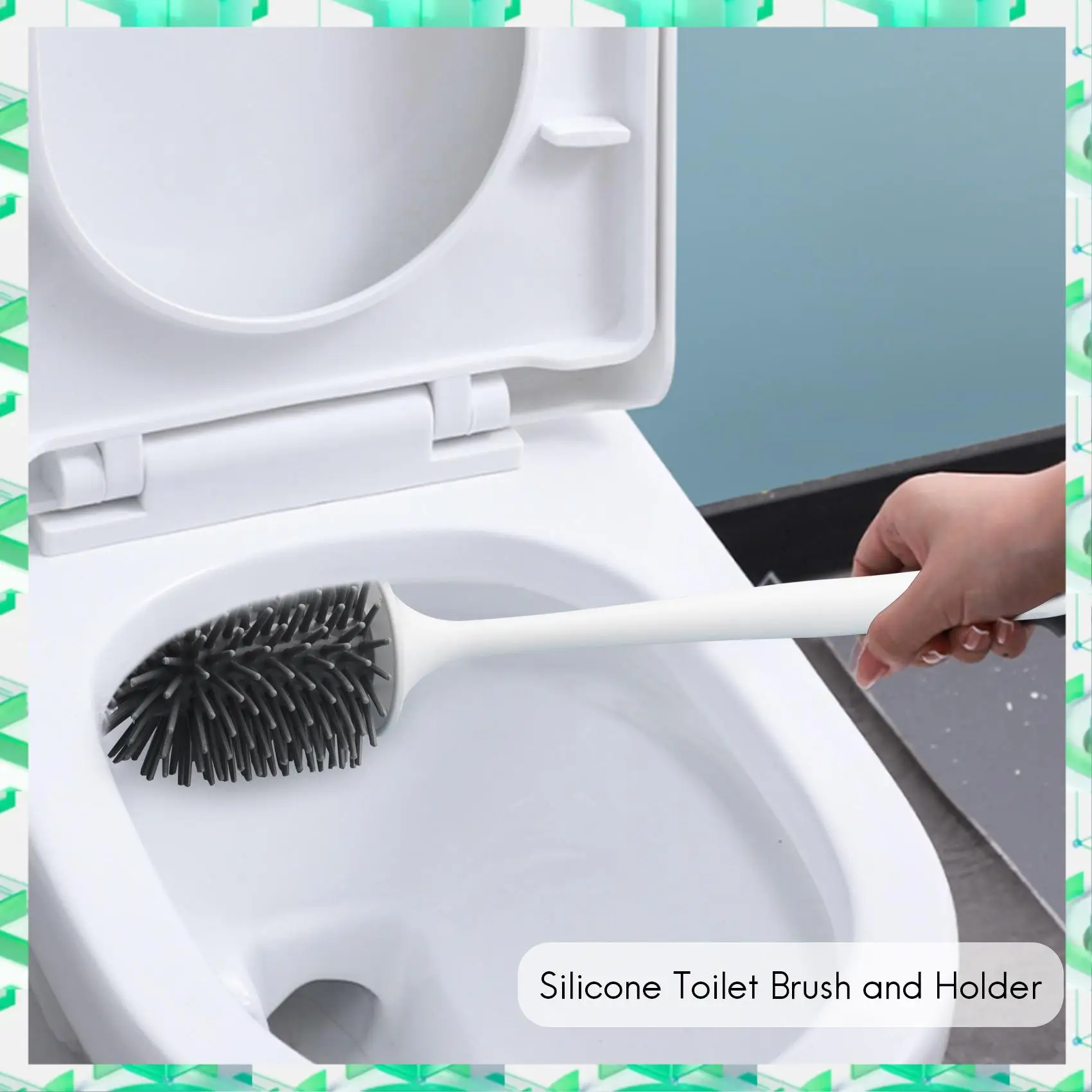 FIZP Toilet Brush With Holder, Silicone Toilet Bowl Cleaning Brush And Holder Set
FIZP Toilet Brush With Holder, Silicone Toilet Bowl Cleaning Brush And Holder Set