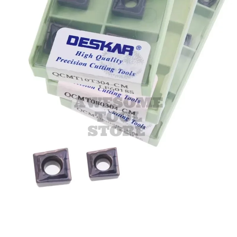 Original DESKAR Carbide Insert QCMT050204 060204 070304 080304 10T304 CM LF6018S U-drill CNC Lathe Turning Tools
Original DESKAR Carbide Insert QCMT050204 060204 070304 080304 10T304 CM LF6018S U-drill CNC Lathe Turning Tools
