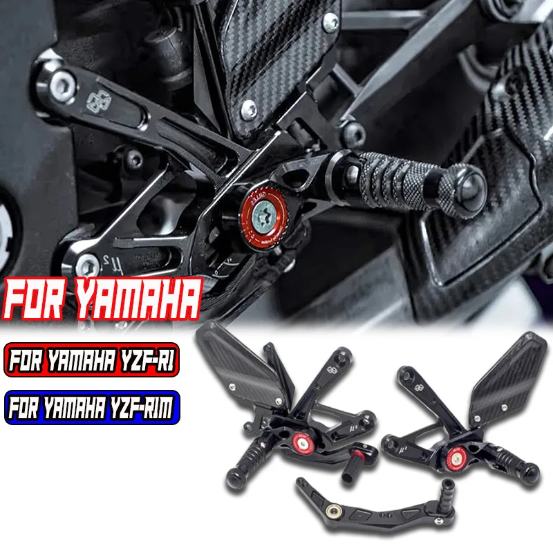 CNC Aluminum Carbon Fiber Motorcycle Foot Pegs Rest Rearset Rear Set Footrest For Yamaha R1 R1M YZFR1M YZFR1 2015-2023 2023 2024
CNC Aluminum Carbon Fiber Motorcycle Foot Pegs Rest Rearset Rear Set Footrest For Yamaha R1 R1M YZFR1M YZFR1 2015-2023 2023 2024