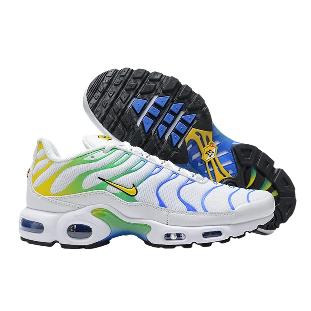 Nike Air Max Plus Men Fashion Versatile Anti-slip Wear-resistant Fabric Sports Running Shoes White Dark Green Yellow DZ3671-101 
Nike Air Max Plus Men Fashion Versatile Anti-slip Wear-resistant Fabric Sports Running Shoes White Dark Green Yellow DZ3671-101