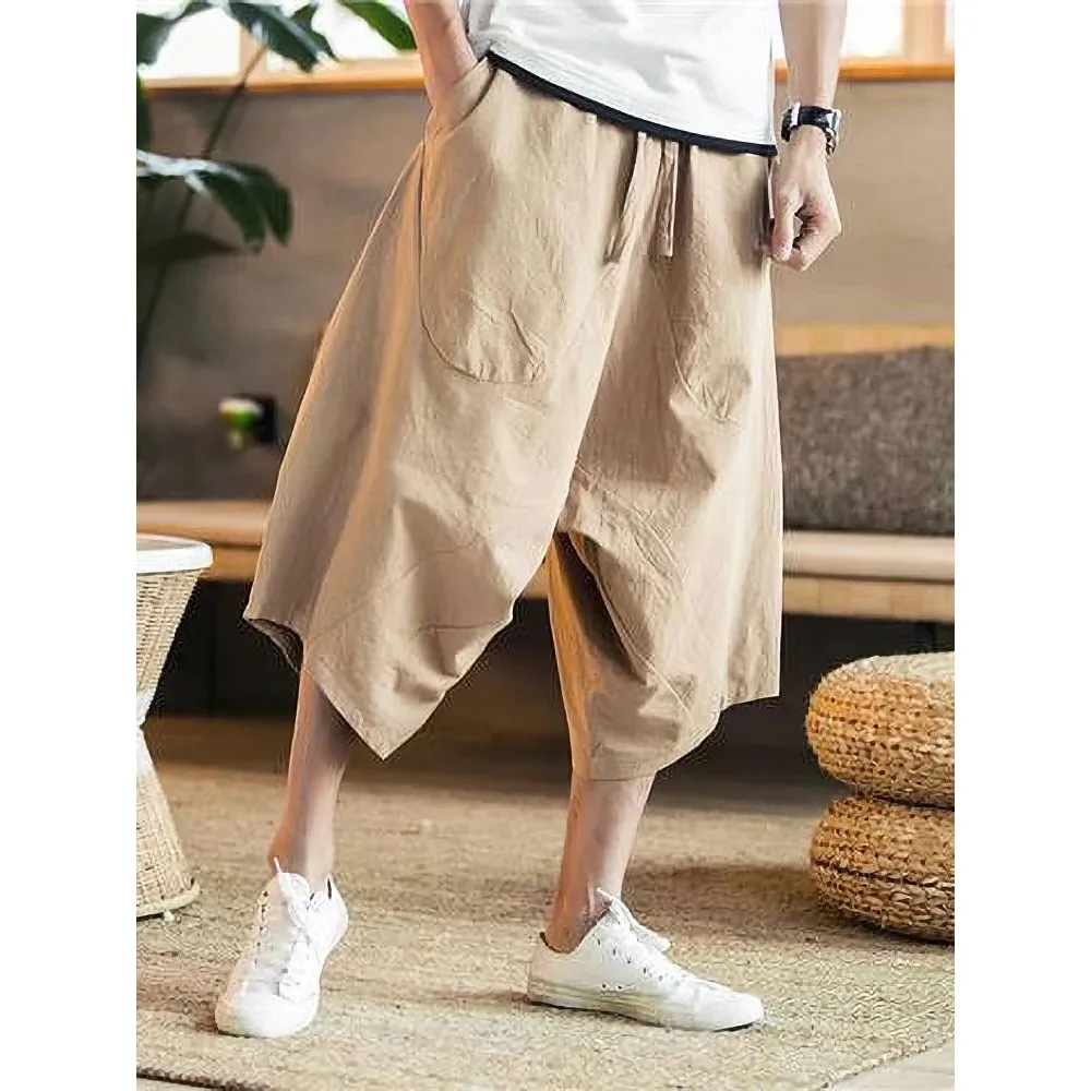 Summer Thin Beach Cotton Linen Men's Casual orts Japanese Sle CleanFit Straight Leg Neutral PVC Material 00%
Summer Thin Beach Cotton Linen Men's Casual orts Japanese Sle CleanFit Straight Leg Neutral PVC Material 00%