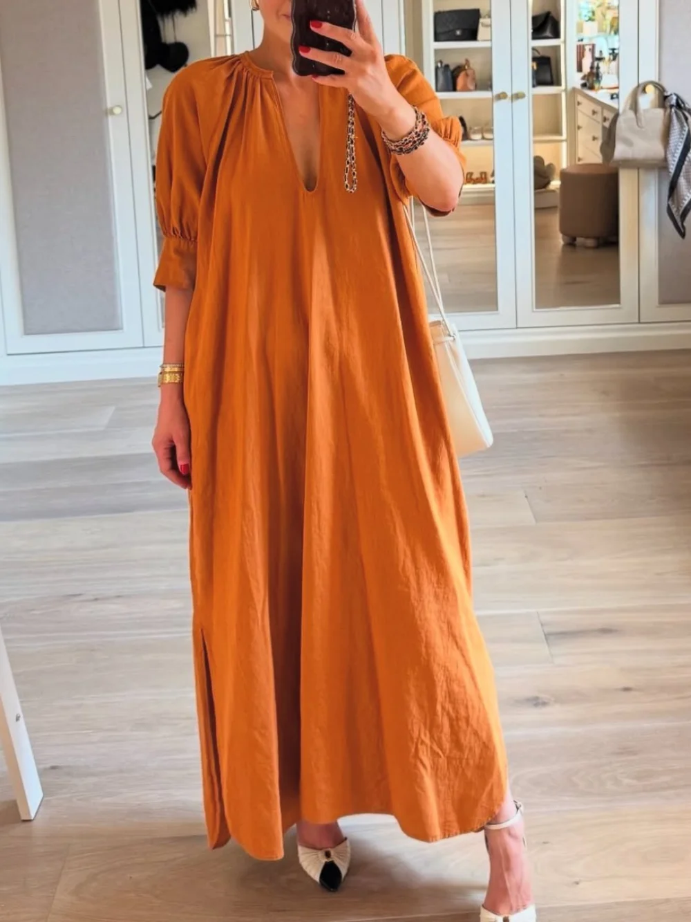 Women's Summer Elegant Long Dress Solid Bow Lace-Up Decoration Side Slit Female Fashion V-Neck Short Sleeve Dresses
Women's Summer Elegant Long Dress Solid Bow Lace-Up Decoration Side Slit Female Fashion V-Neck Short Sleeve Dresses