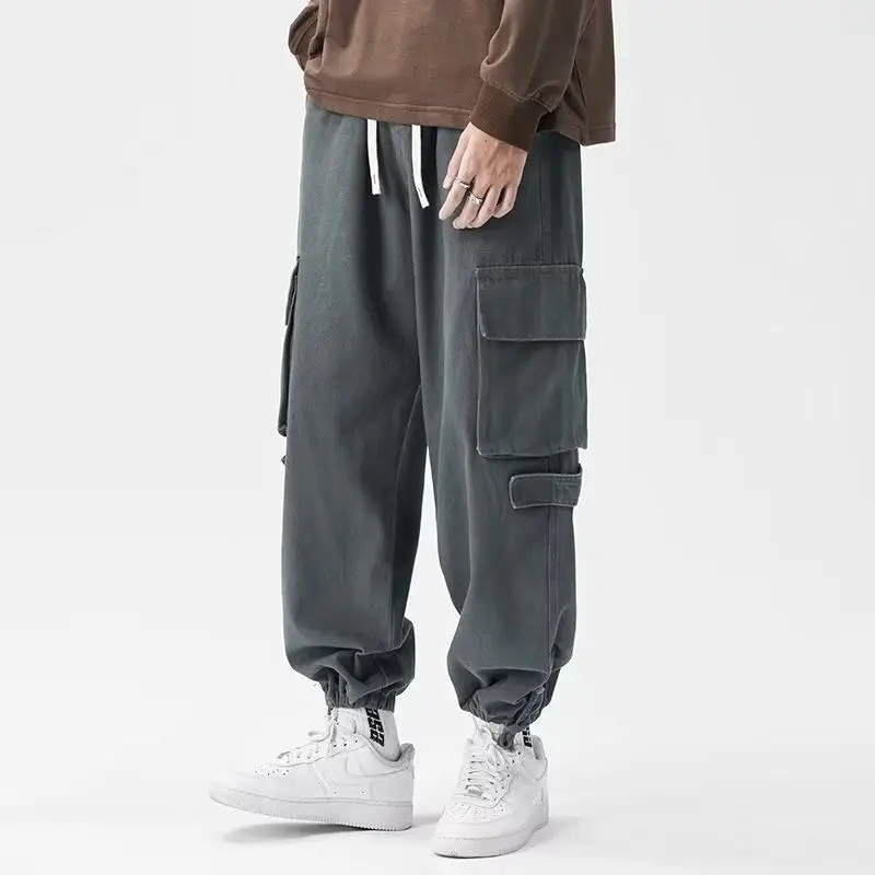 2023 spring new Solid Color men's clothing fashion casual trend loose Japanese Spliced pockets handsome All-match cargo Trousers
2023 spring new Solid Color men's clothing fashion casual trend loose Japanese Spliced pockets handsome All-match cargo Trousers