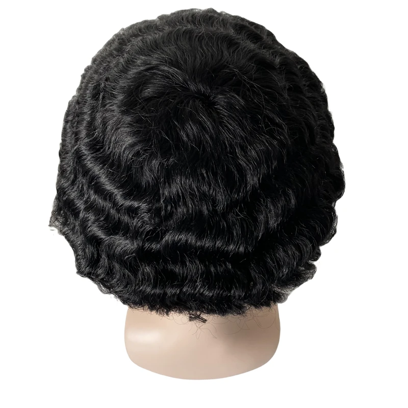 European Virgin Human Hair Systems 15mm Wave 1B Black Male Wig 8x10 Toupee Full Lace Unit for Black Man
European Virgin Human Hair Systems 15mm Wave 1B Black Male Wig 8x10 Toupee Full Lace Unit for Black Man