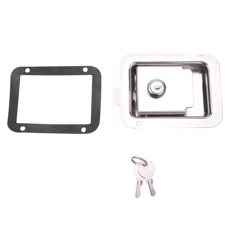 2X Paddle Slam Latch With Lock & Key Travel Trailer Lock Stainless Steel RV Door Latch Heavy Duty Flush Handle Latch
2X Paddle Slam Latch With Lock & Key Travel Trailer Lock Stainless Steel RV Door Latch Heavy Duty Flush Handle Latch