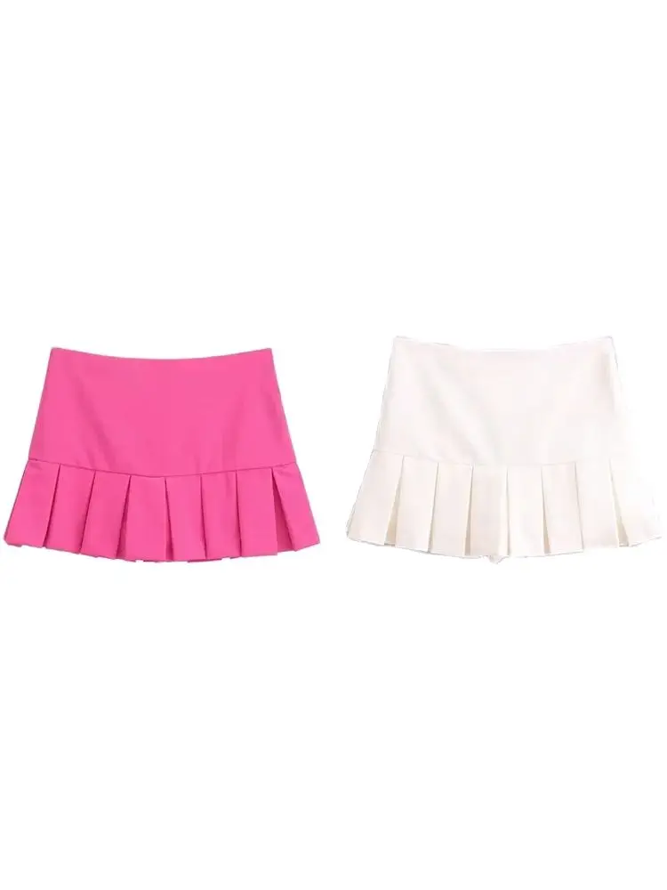 TRAFZA Vintage Casual Chic Women Shorts Skirt Solid Zipper Shorts Skirt Fashion 2024 Spring Summer Elegant Holiday Club Shorts
TRAFZA Vintage Casual Chic Women Shorts Skirt Solid Zipper Shorts Skirt Fashion 2024 Spring Summer Elegant Holiday Club Shorts