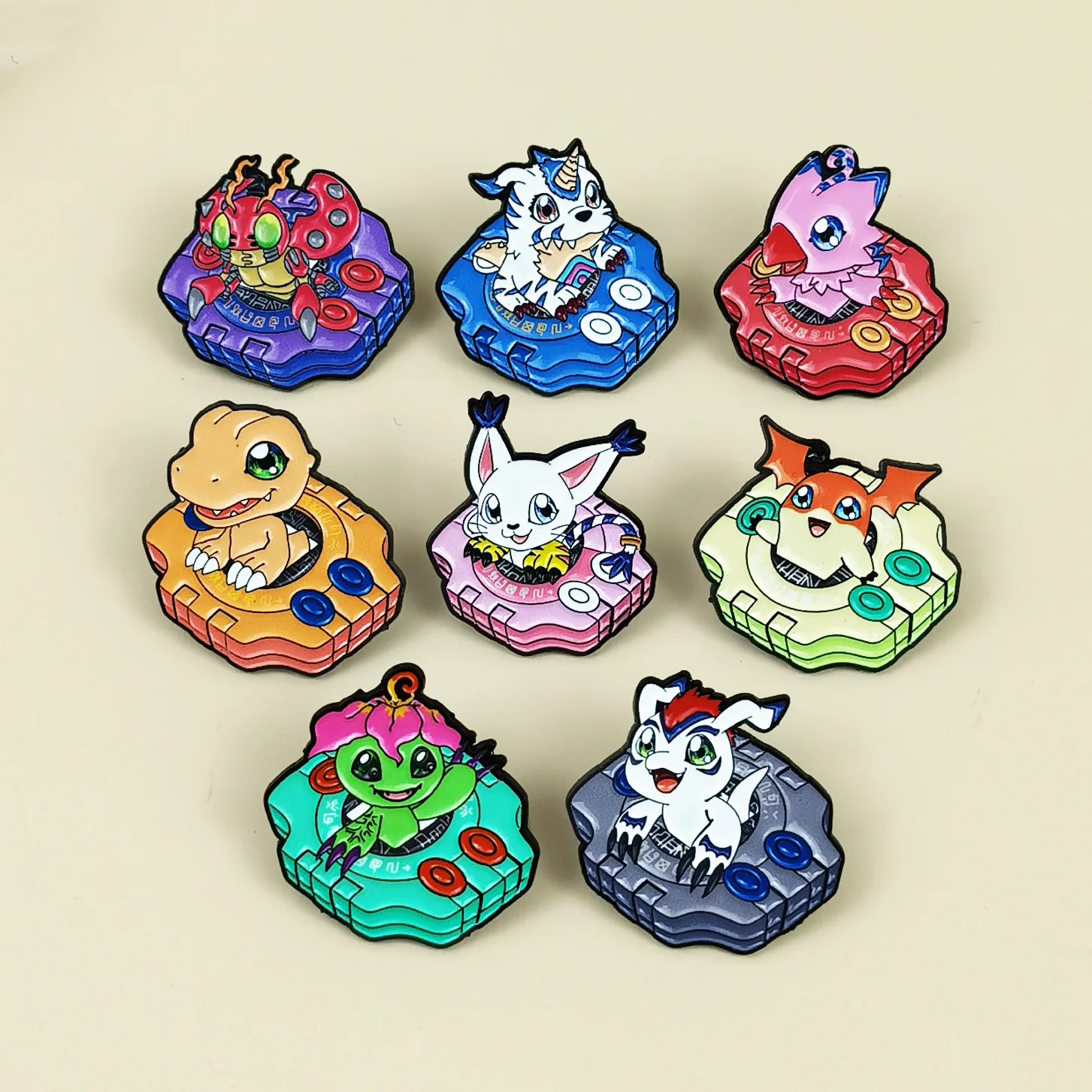 Digital Monster Cartoon Japanese Manga Small Animal Clothes Backpack Decoration Wholesale of Metal Badges Creative Themed Brooch
Digital Monster Cartoon Japanese Manga Small Animal Clothes Backpack Decoration Wholesale of Metal Badges Creative Themed Brooch