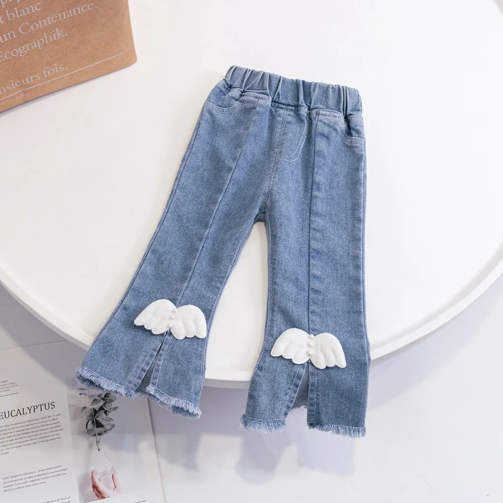 Girls' Jeans, New Spring 2025 Collection, Stylish Little Girl's Denim Trousers with Wing Slits for Toddlers
Girls' Jeans, New Spring 2025 Collection, Stylish Little Girl's Denim Trousers with Wing Slits for Toddlers