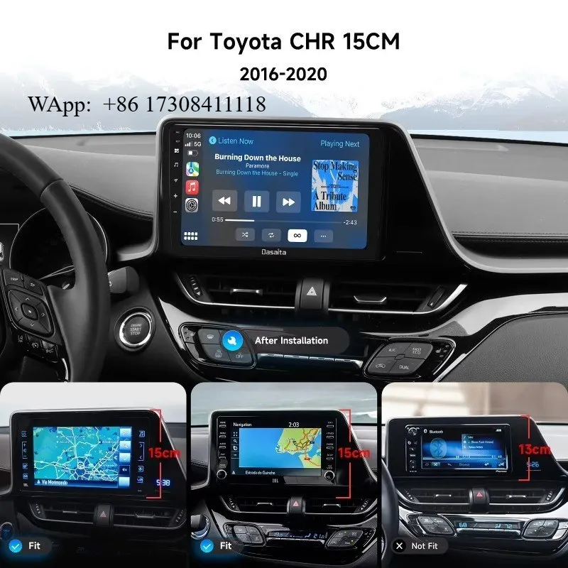 Dasaita 9inch Car DVD Player Car Radio Stereo Multimedia Android Screen Head Unit for CHR 2016-2020 Nav Carplay
Dasaita 9inch Car DVD Player Car Radio Stereo Multimedia Android Screen Head Unit for CHR 2016-2020 Nav Carplay